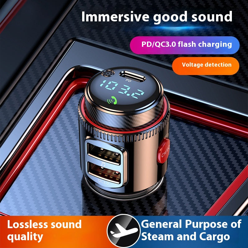 T23 Car MP3 Bluetooth lecteur de voiture Musique sans perte Multifonctionnelle Car Cigarette Lighter FM T