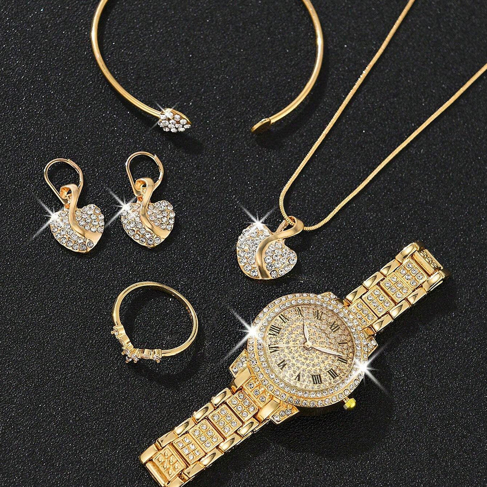 Ensemble de montres haut de gamme à la mode incrustées de diamants