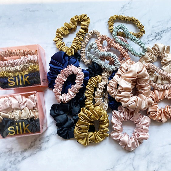 22mm High-end Heavyweight Silk Hair Tie design français sans couture