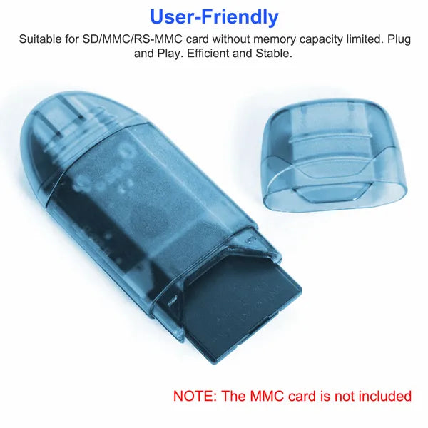 Lecteur de carte mémoire Adaptateur de carte haute vitesse USB 2.0 480Mbps pour carte SD