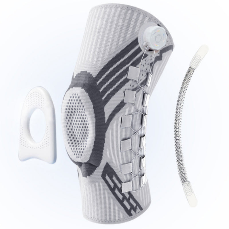 Silicone réglable à amortisseur de course à l'extérieur du genou de sport Knob-Style