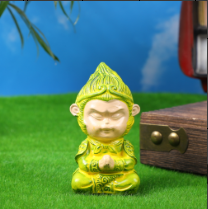 Réservoir de poisson Wukong décoration-jaune-pvc-2.8*2,5*5,8cm-1 pièce