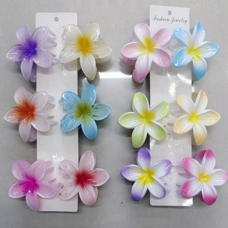Fleur d'oeuf Bauhinia Retour Spoon Grasping Clip capillaire