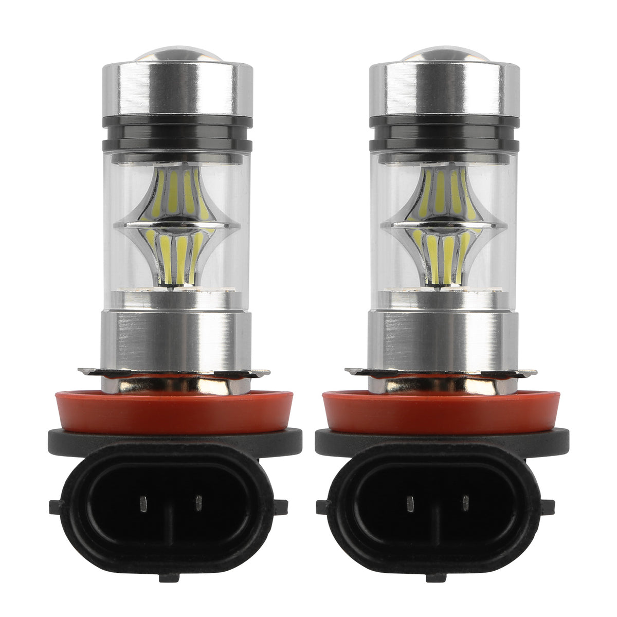 2PCS H8-H9-H11 LED brouillard DRL Ampoule lumineuse IP65 résistant à l'eau 360 degrés Angle de faisceau 6000K Quoi