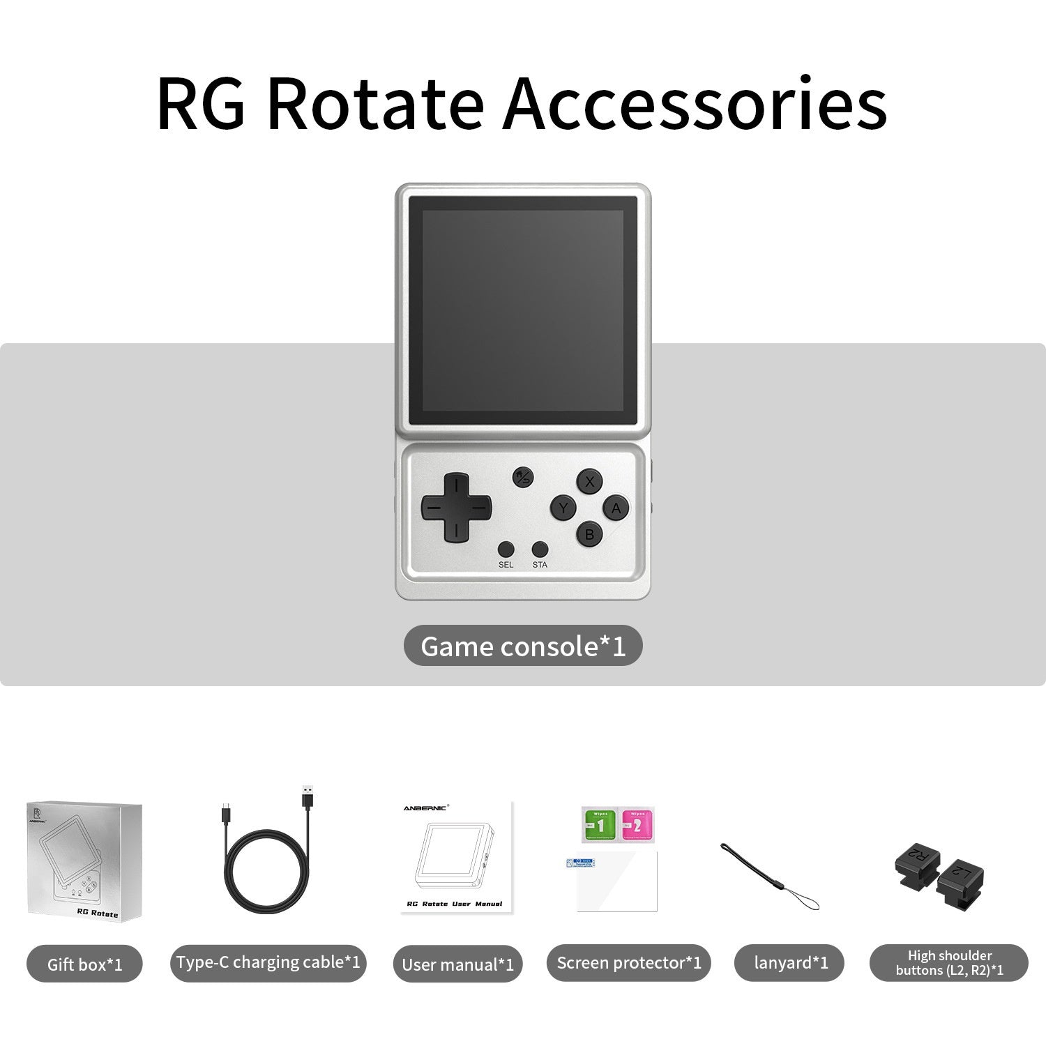 Portable Android Handheld avec un écran pivotant