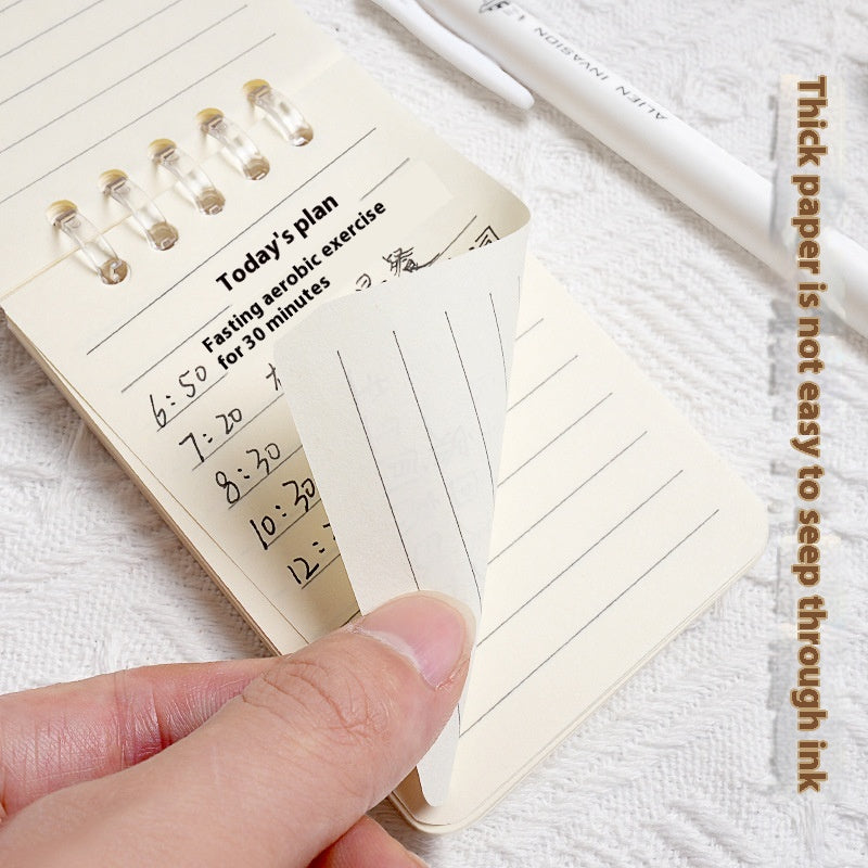 A7 Petit bloc-notes Flip-up Portable Journal Book Pocket Simple Notepad