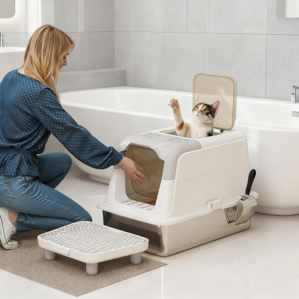 Boîte à litière pour chats