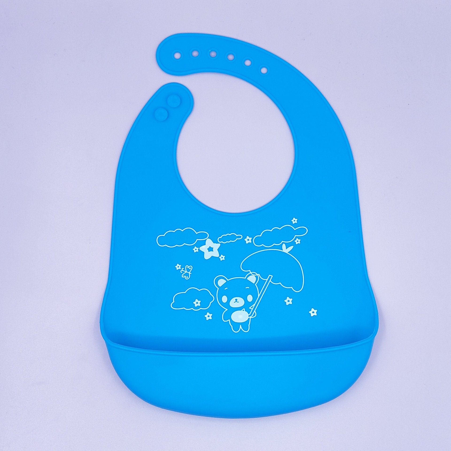 Bébé dessin animé créatif imprimé silicone Bib