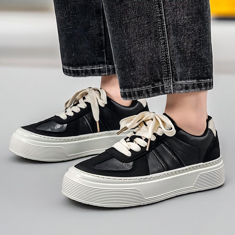 Hommes Chunky Platform Heighten Casual Skate Sneakers