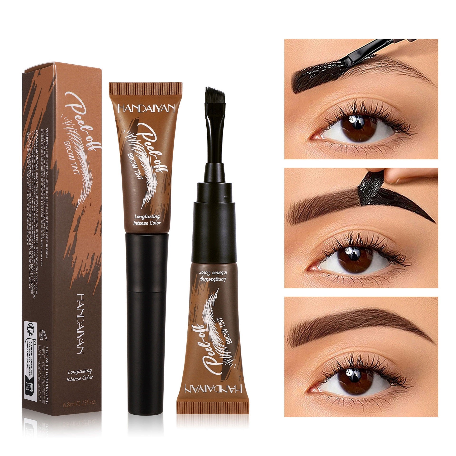 Teinture de sourcils imperméable longue durée
