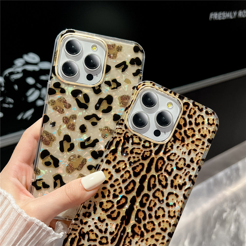 Étui de téléphone à double couche à écailles