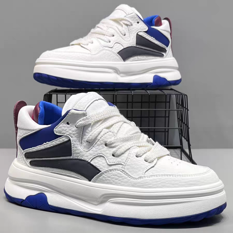 Spring Fashion Platform Versatile Sneakers blancs boostant la hauteur