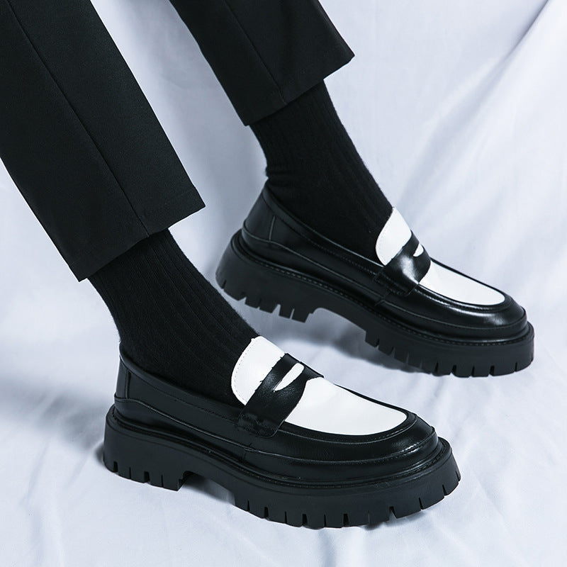 Saisonnier Tendance de style britannique Chaussure en hauteur épaisse pour hommes