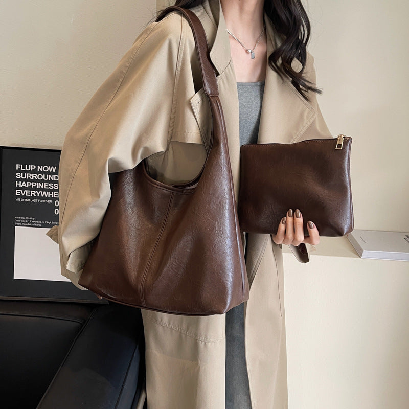 Tote coréen élégant polyvalent et occasionnel avec une grande capacitéparfait comme un sac sous-arm