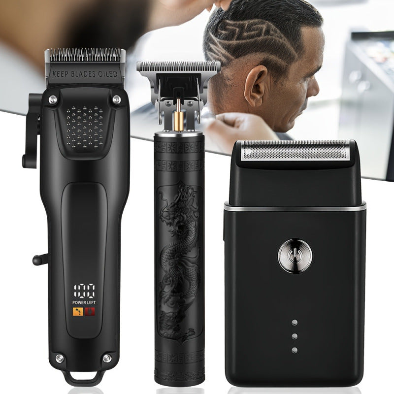 Kit professionnel pour cheveux et barbes avec un pinceau sans fil
