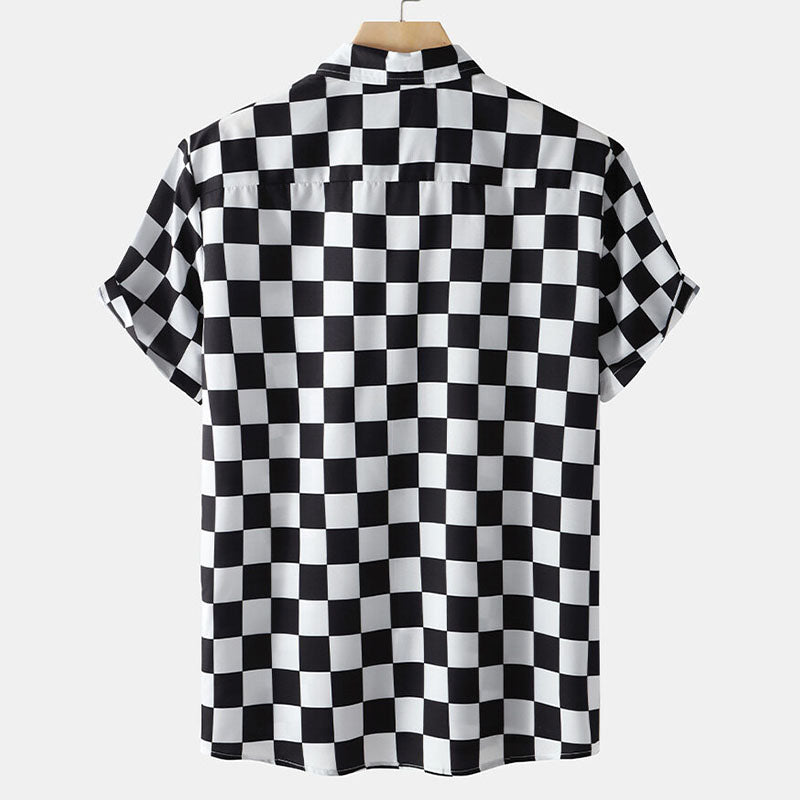 Chemise à manches courtes Hawaiian Vacation 3D Imprimé Casual All-matching Vêtements pour hommes Top
