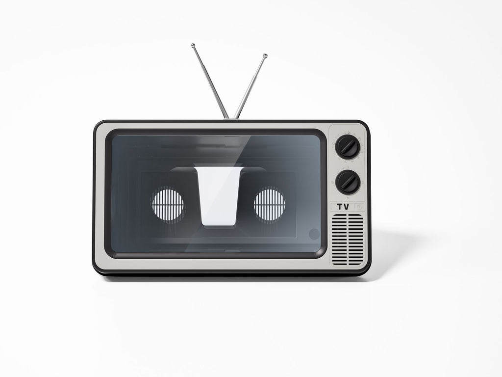 Accueil Blu-ray Support de téléphone de bureau Creative Retro TV Écran agrandi Support de téléphone mobile