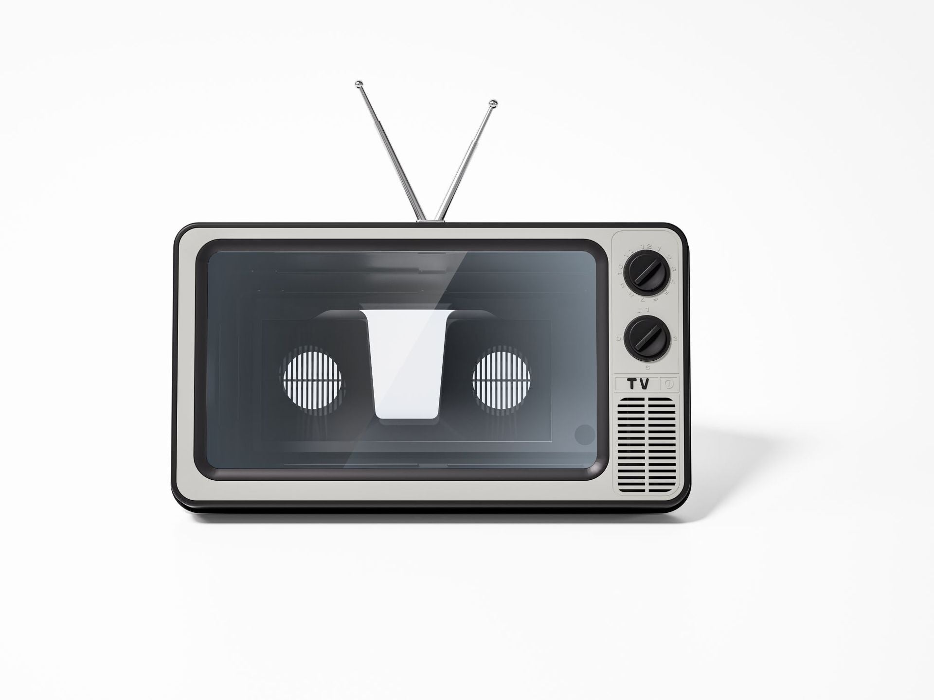 Accueil Blu-ray Support de téléphone de bureau Creative Retro TV Écran agrandi Support de téléphone mobile