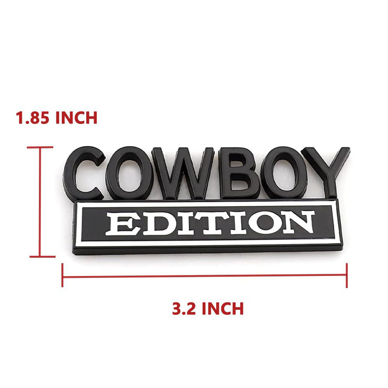 2-pack Cowboy Edition Emblems