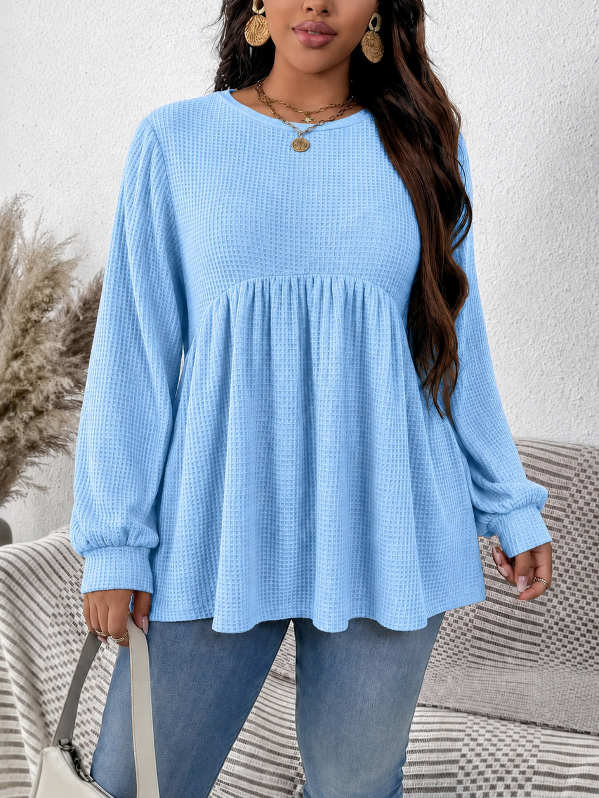Solid-color casual shirt