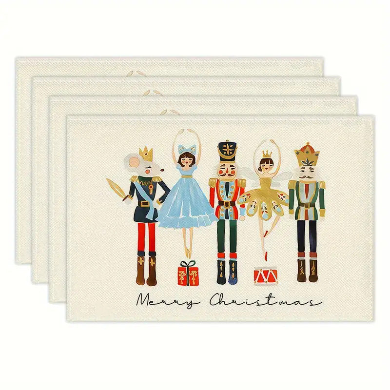 Fête de Noël Placemat Ustensiles de cuisine ménager