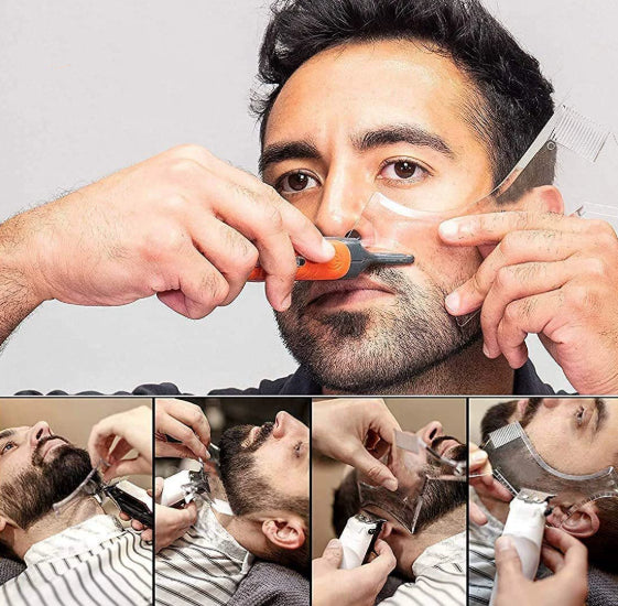 Peigne de modèle de stylage de la barbe et de la moustache