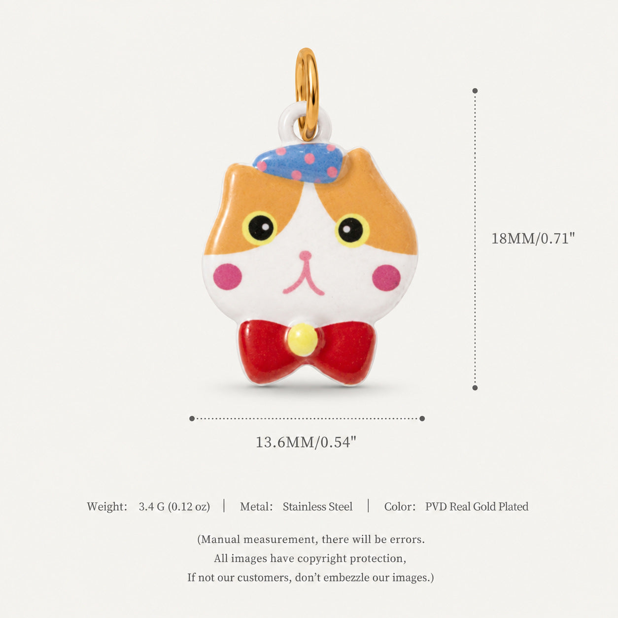 Accessoire pendentif en acier inoxydable