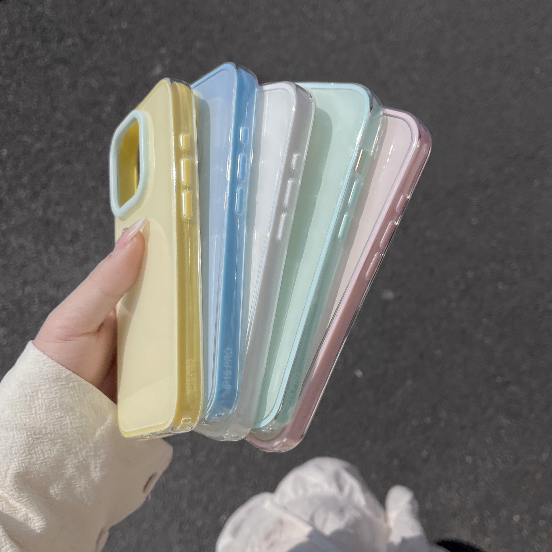 Simple Jelly Solid Color Étui téléphonique tout compris