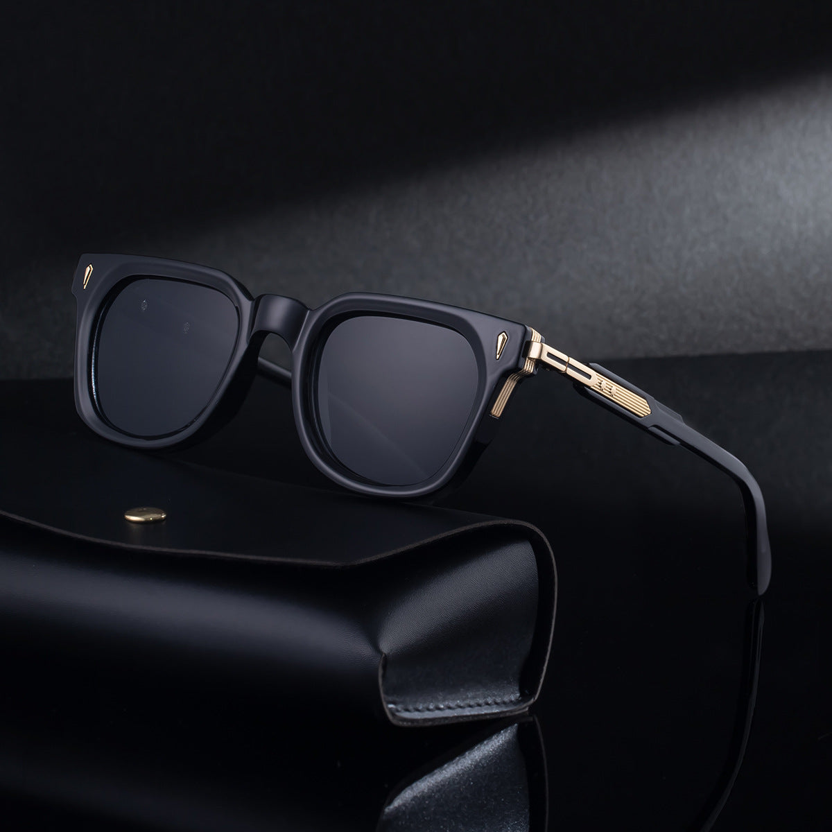 Lunettes de soleil européennes et américaines Fashion Square Frame