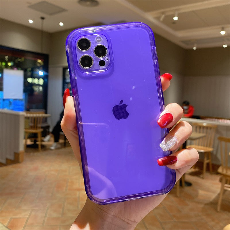 Transparent TPU 2-en-un PC Frame Phone Case