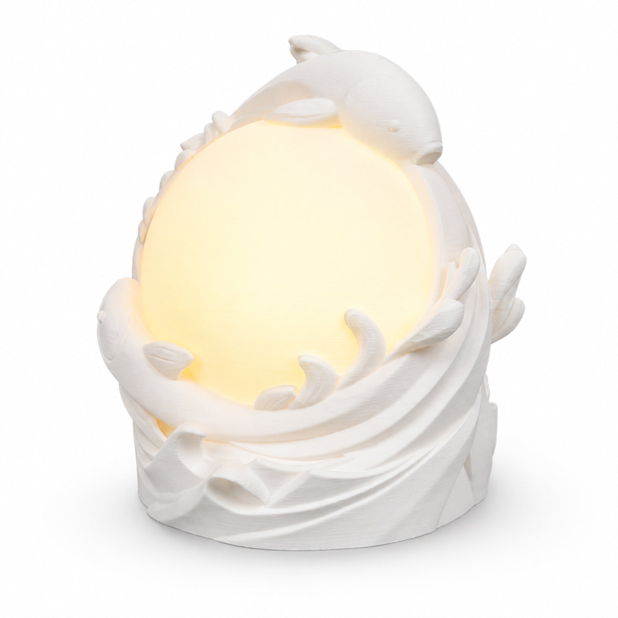 Lampe de table de poisson Koi imprimé 3D