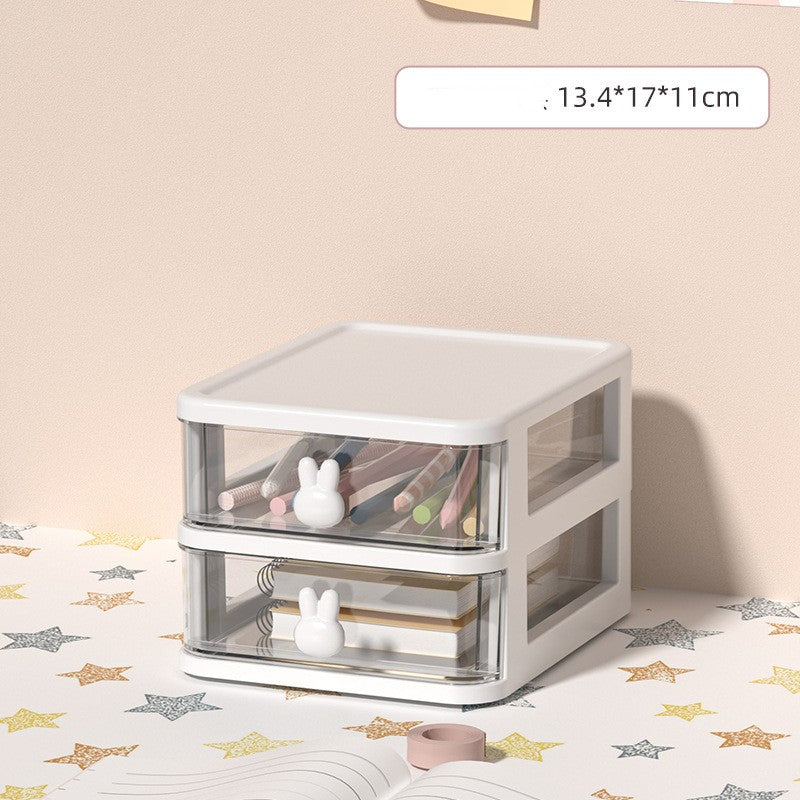 Boîte de rangement de bureau Petit type de tiroir Coiffure pour enfants Clip Headwear Organization Box