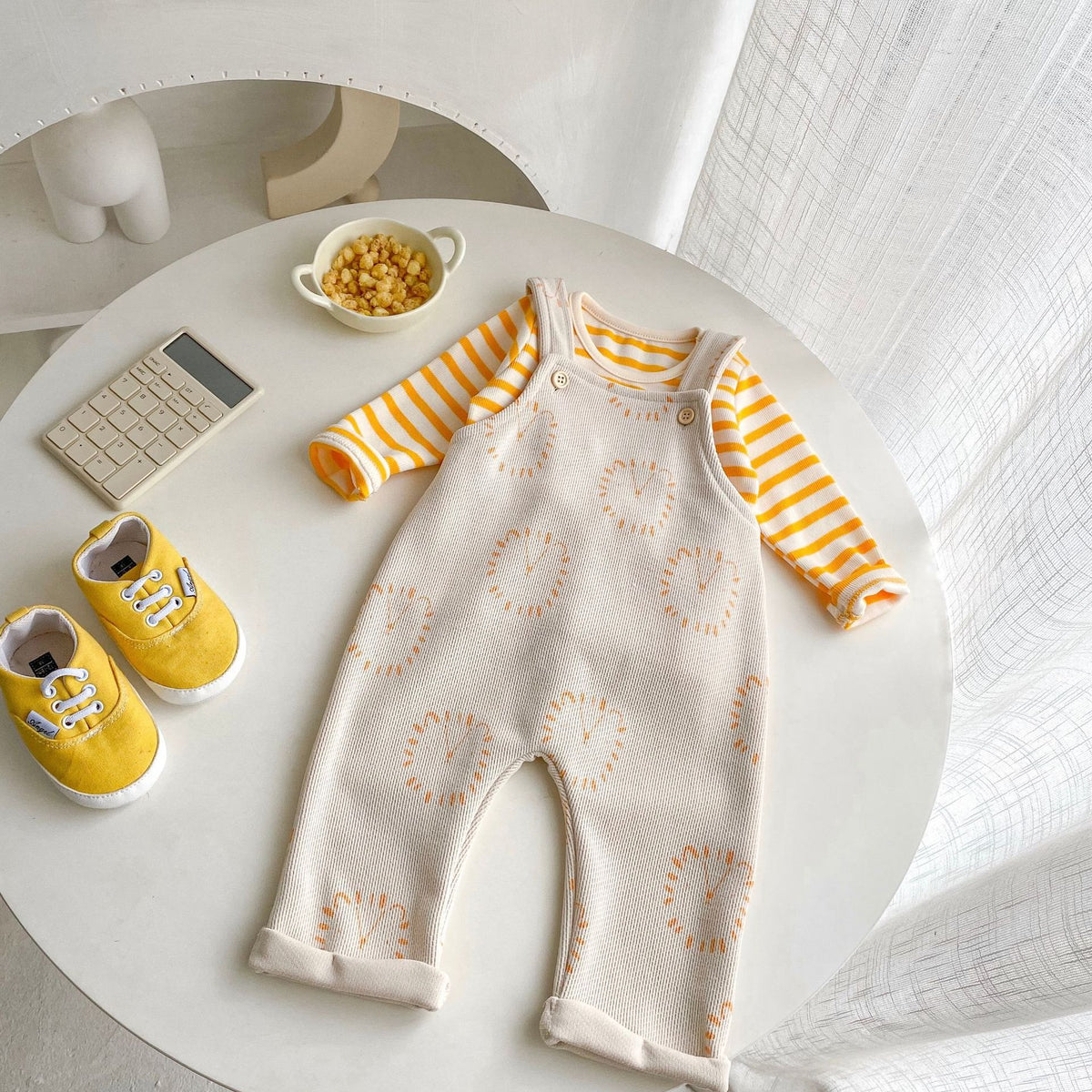 Cute Casual Baby striped Top ensemble de deux pièces