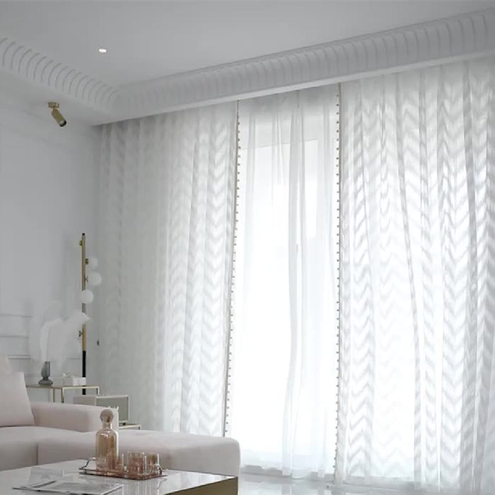 Chambre Rideau de couleur pure simple