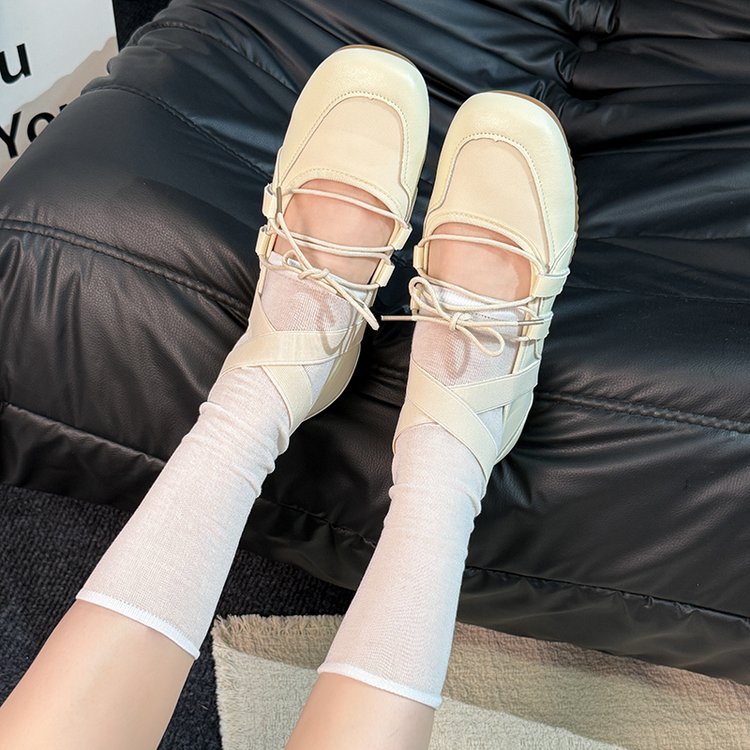 Chaussures de formation en cuir style Ballet pour femmes