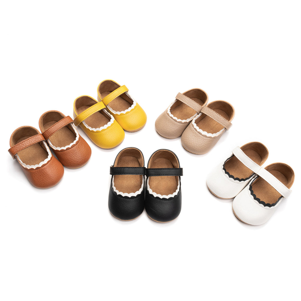 Bébé fille artificielle PU chaussures pour enfants