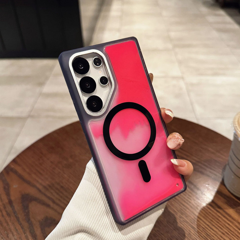 Lumineux Quicksand S25Ultra boîtier de téléphone à aspiration magnétique
