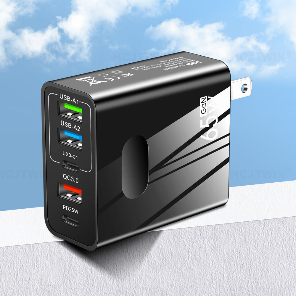 Chargement rapide Chargeur de téléphone mobile Type-c PD Trois USB Multi-port prise de voyage