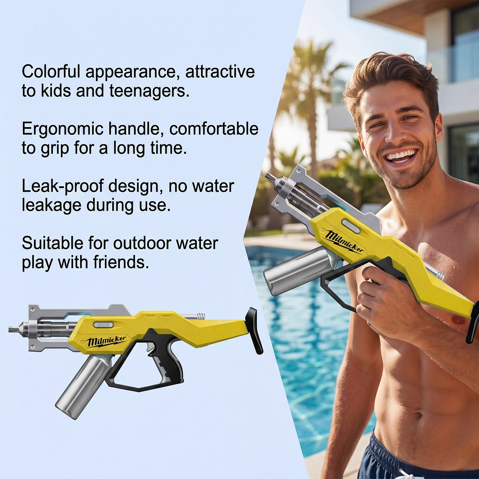 Gun de pulvérisation d'eau portable parfait pour les rassemblements d'été