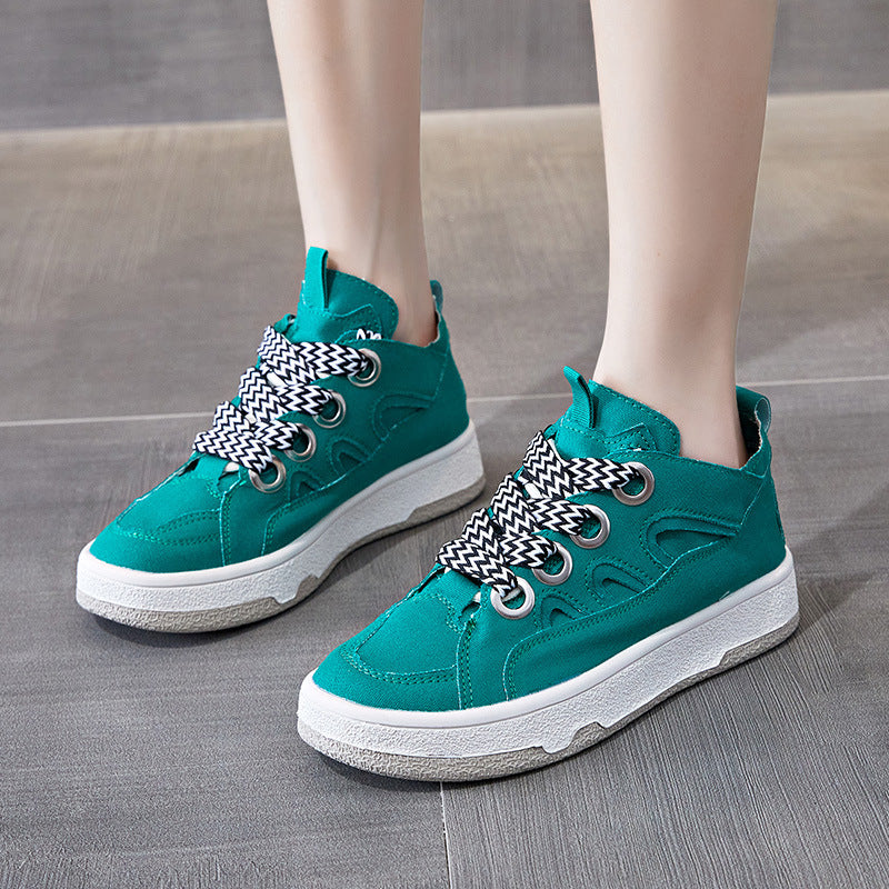 Femmes Toile Chaussures Plateforme Casual Sports Chaussures Femmes