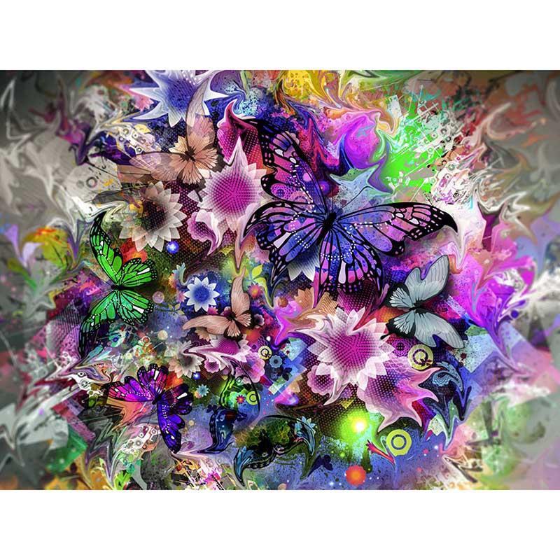 Peinture de diamant de spectre de papillon coloré