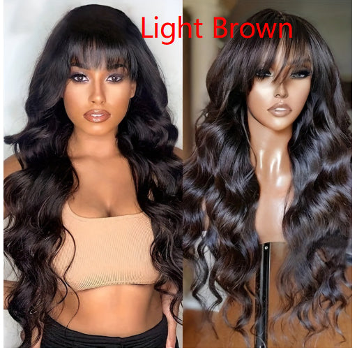 AliExpress Foreign Trade Long Wavy Full Head Wig
