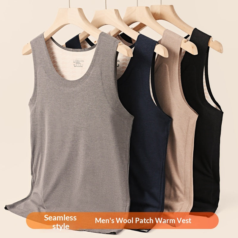 AutumnHiver Fleece-lined extra-épaisseur sans manches Base Top