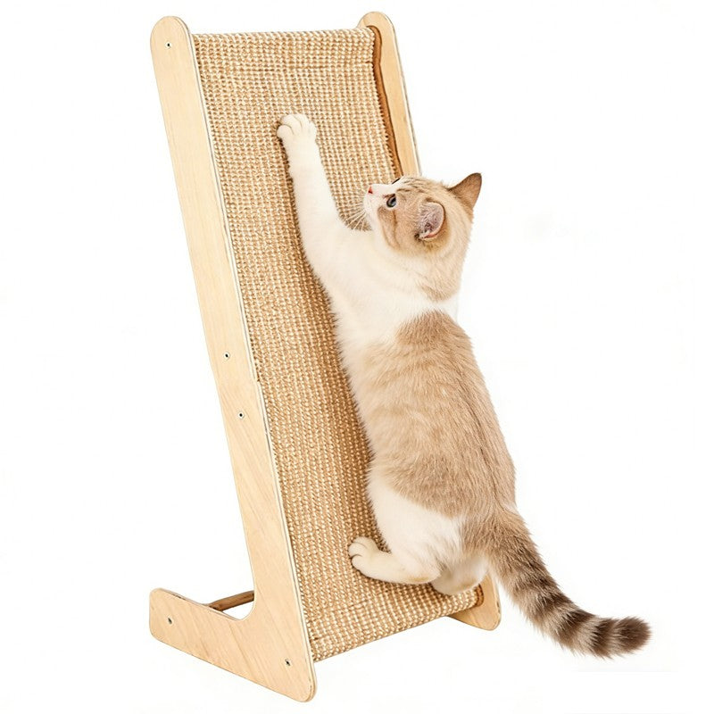 Double usage Sisal Cat Scratcher Grand Cat Scratcher L Forme Gratte Pad pour chats