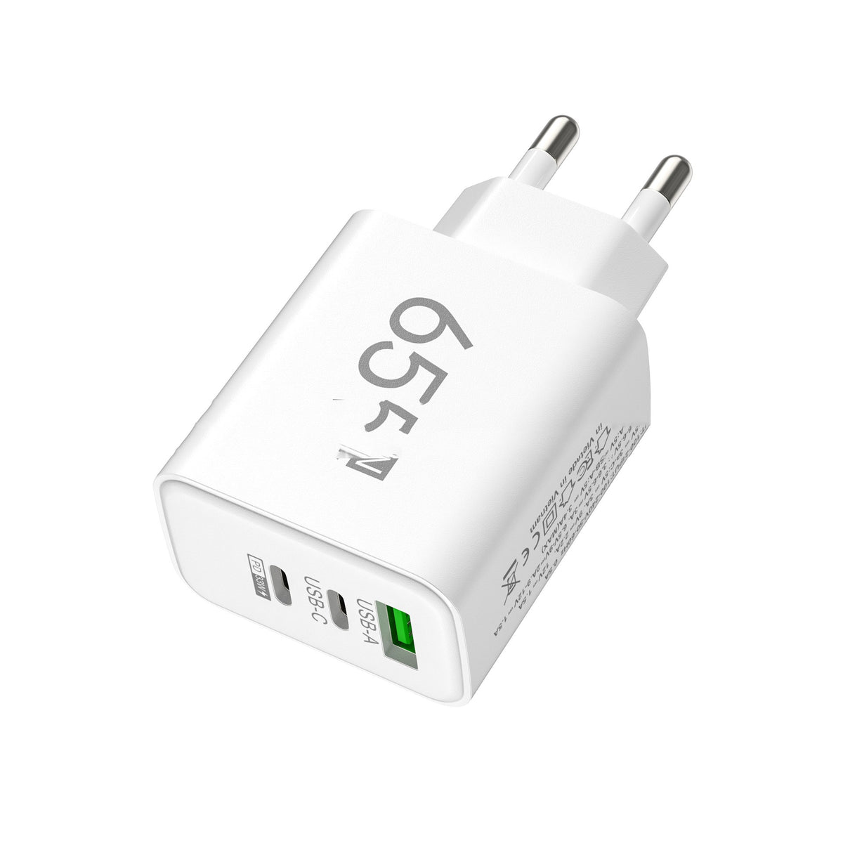 Square Frosted Multi-Port Cell Phone Charger