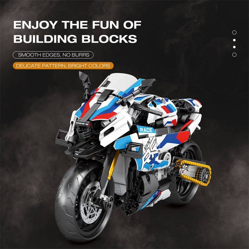 Reobrix 99040 Premium Brick Motorcycle Building Block Toy