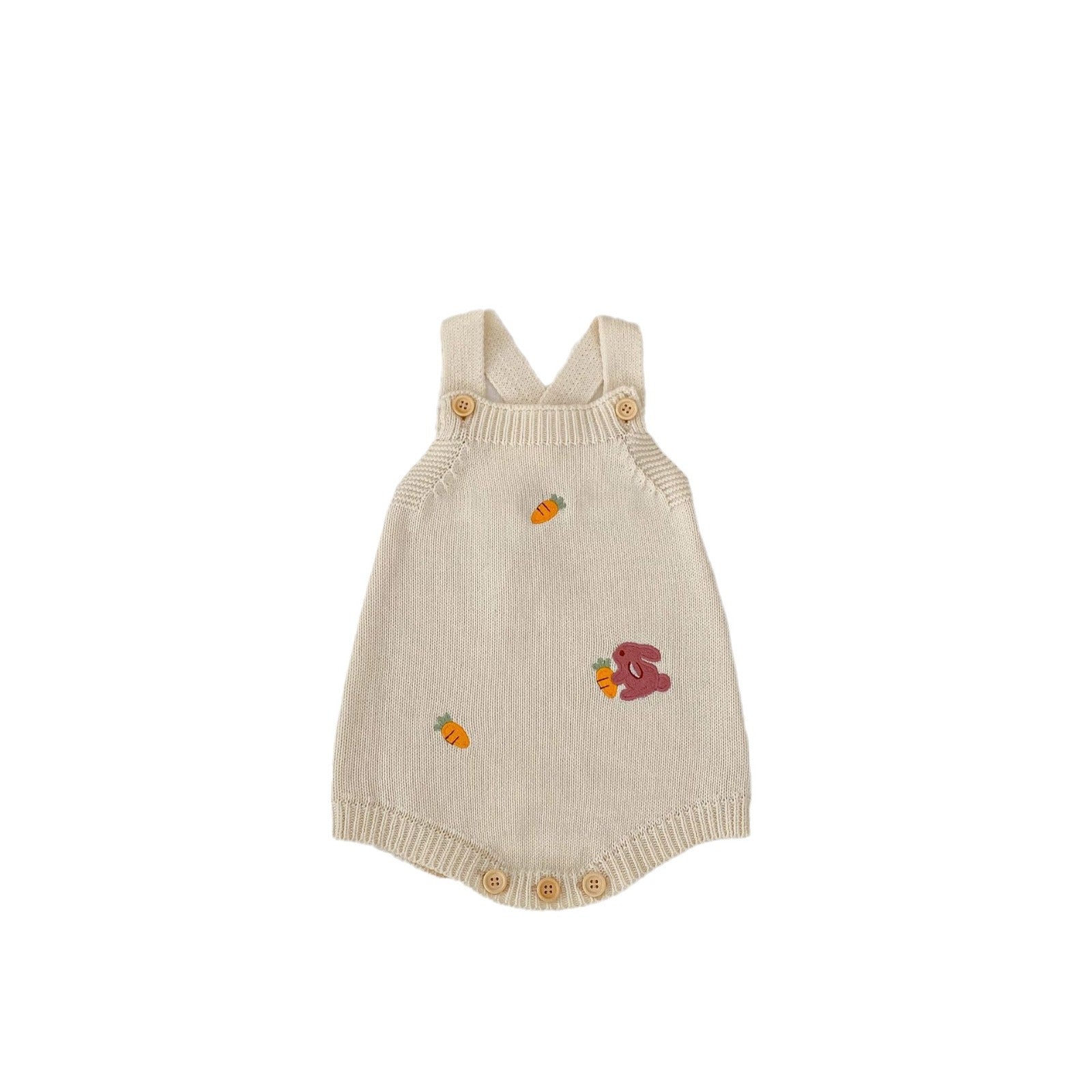 Autumn bébé lapin broderie Radish Veste tricotée