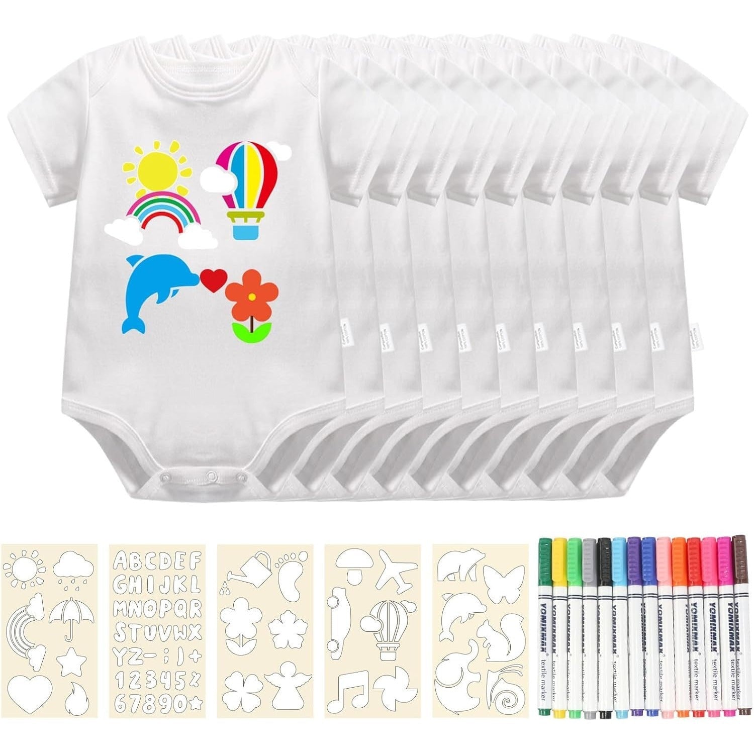 10-Pack de bibes blancs pour la peinture