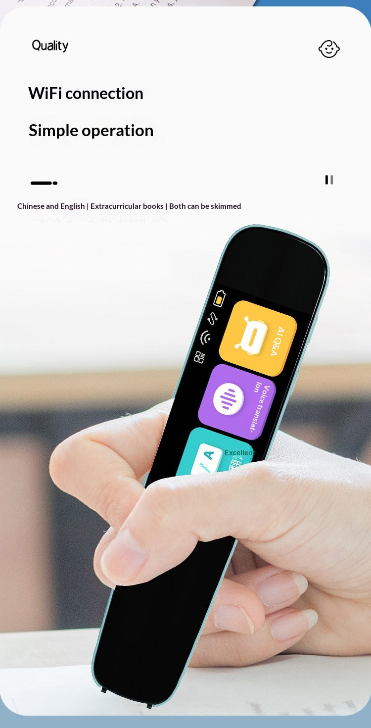 Dictionnaire électronique étudiant AI Scanning et stylo de traduction