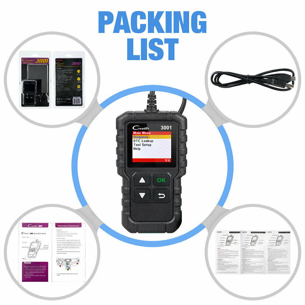 Erreur de défaillance du moteur Scanner diagnostique OBD2 Code Reader Reset Tool Multi-Language
